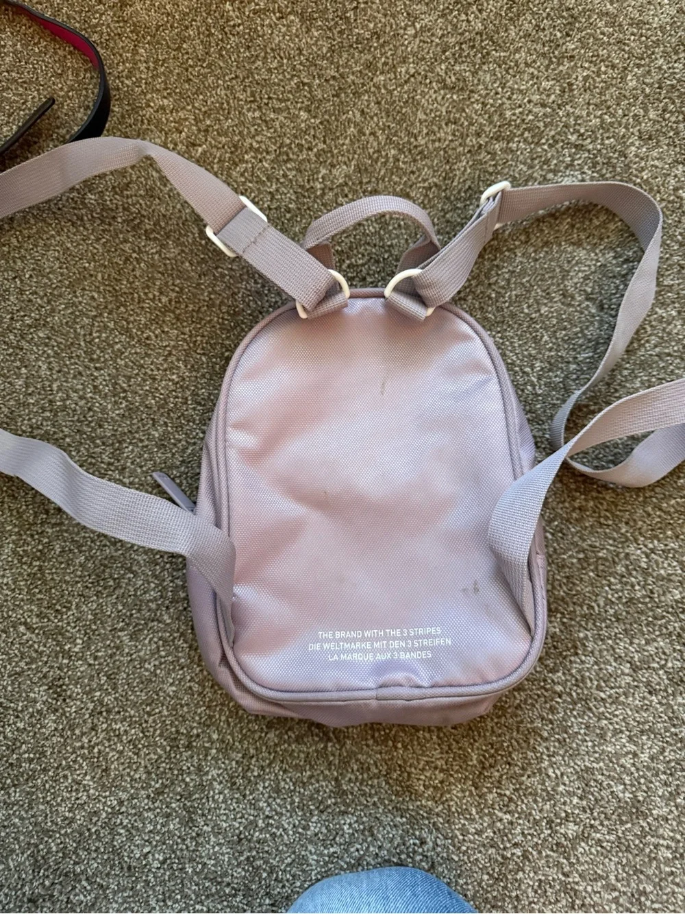 adidas Pink Trefoil Mini Backpack - Picture 2 of 3
